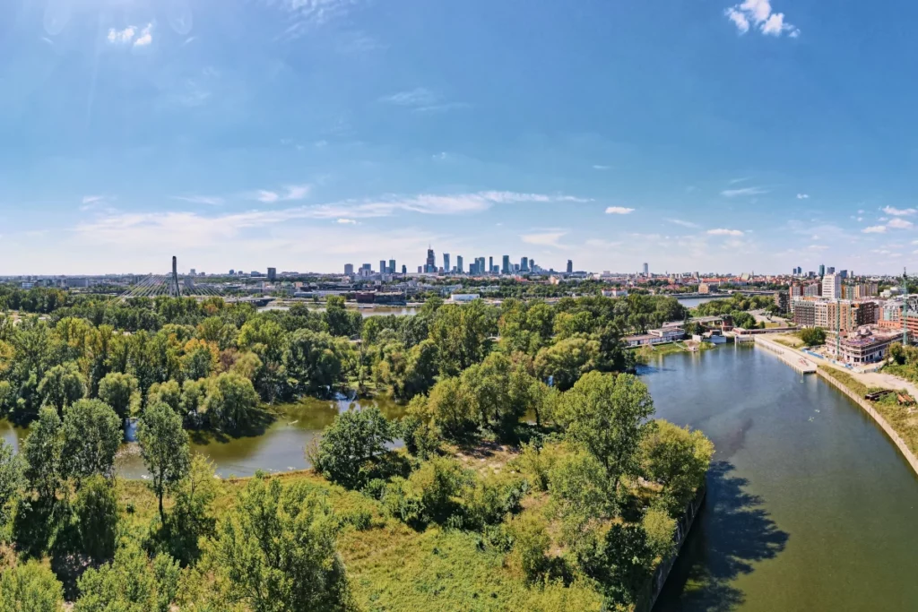 panorama of Warsaw